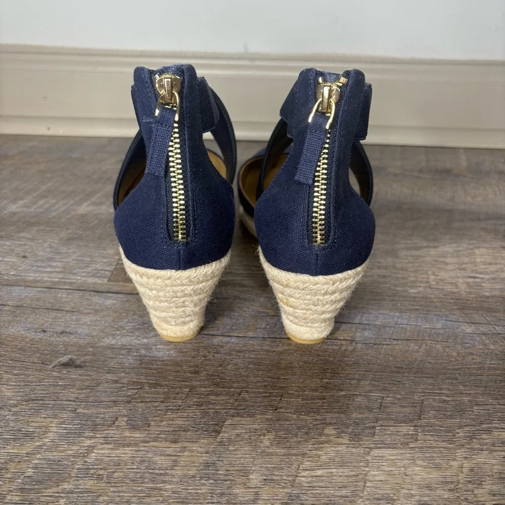 Talbots LYNDSAY D'ORSAY ESPADRILLE WEDGES - Picture 6 of 12